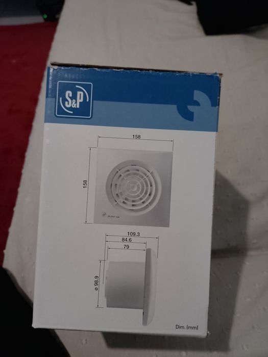Ventoinha exaustor para WC S&P