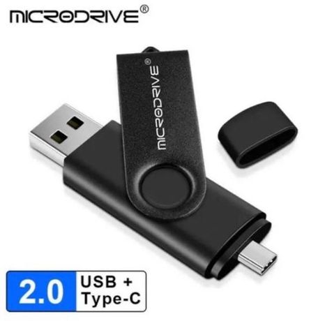 USB Флешка 2в1 64ГБ TYPE-C/USB 2.0 для телефону, комп'ютера OTG