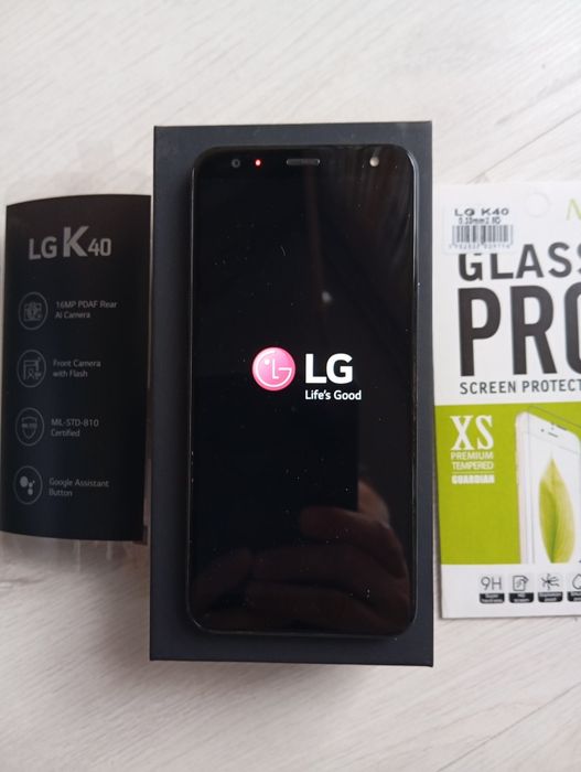 Smartfon LG K40.plus Nowe szkło i etui.Super Okazja!