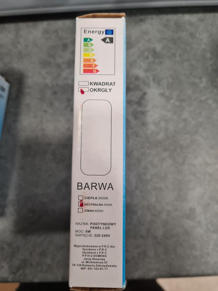 Podtynowy panel led nowy