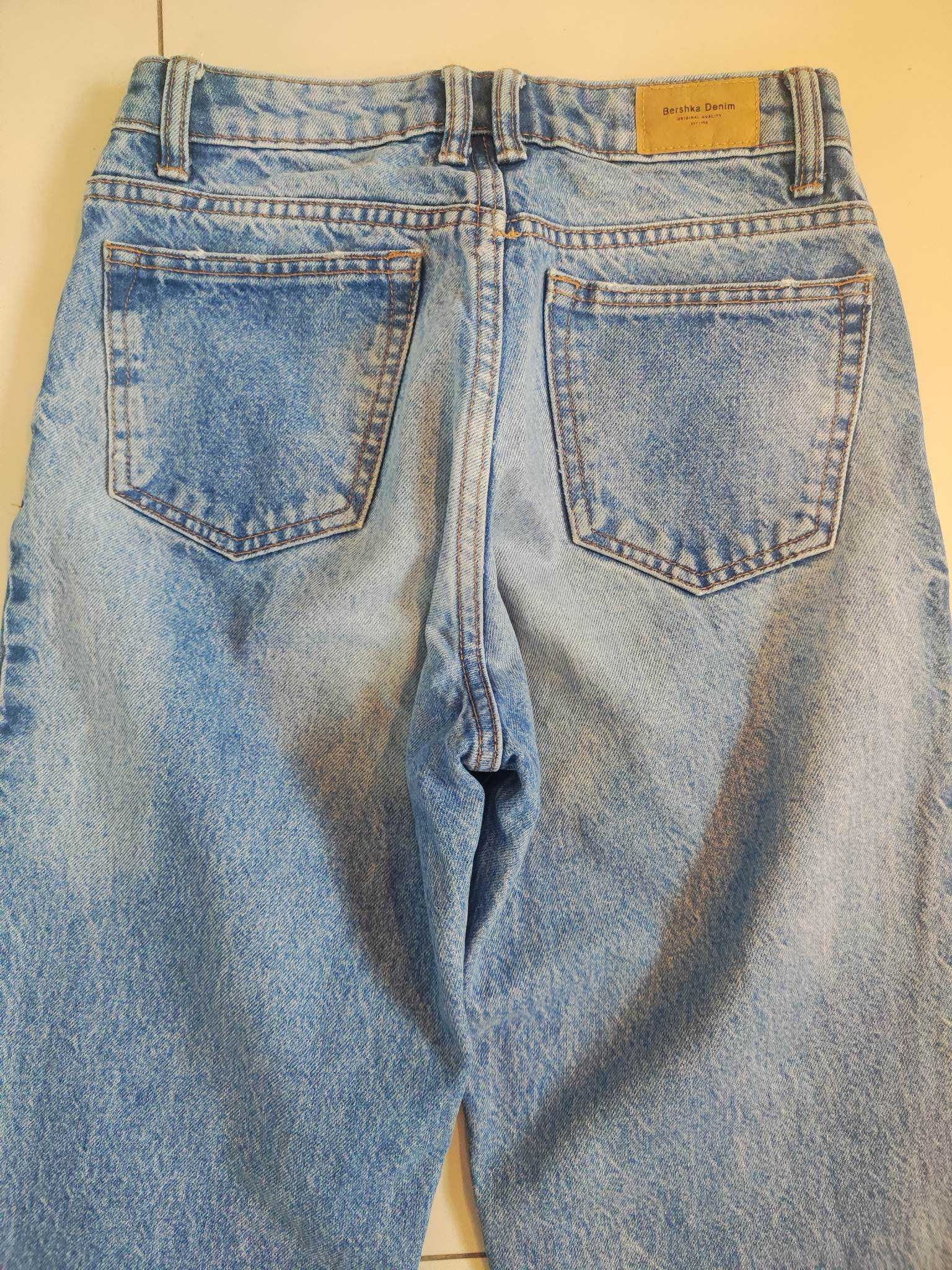 Jeansy Bershka Denim rozmiar 32 dla dziewczynki, Polecam!