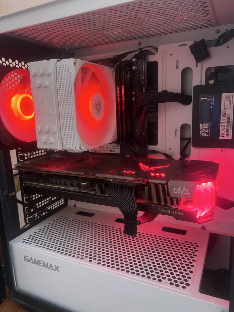 Игровой ПК RTX 6700XT, Ryzen 5 5500, ddr4 16gb ssd m2