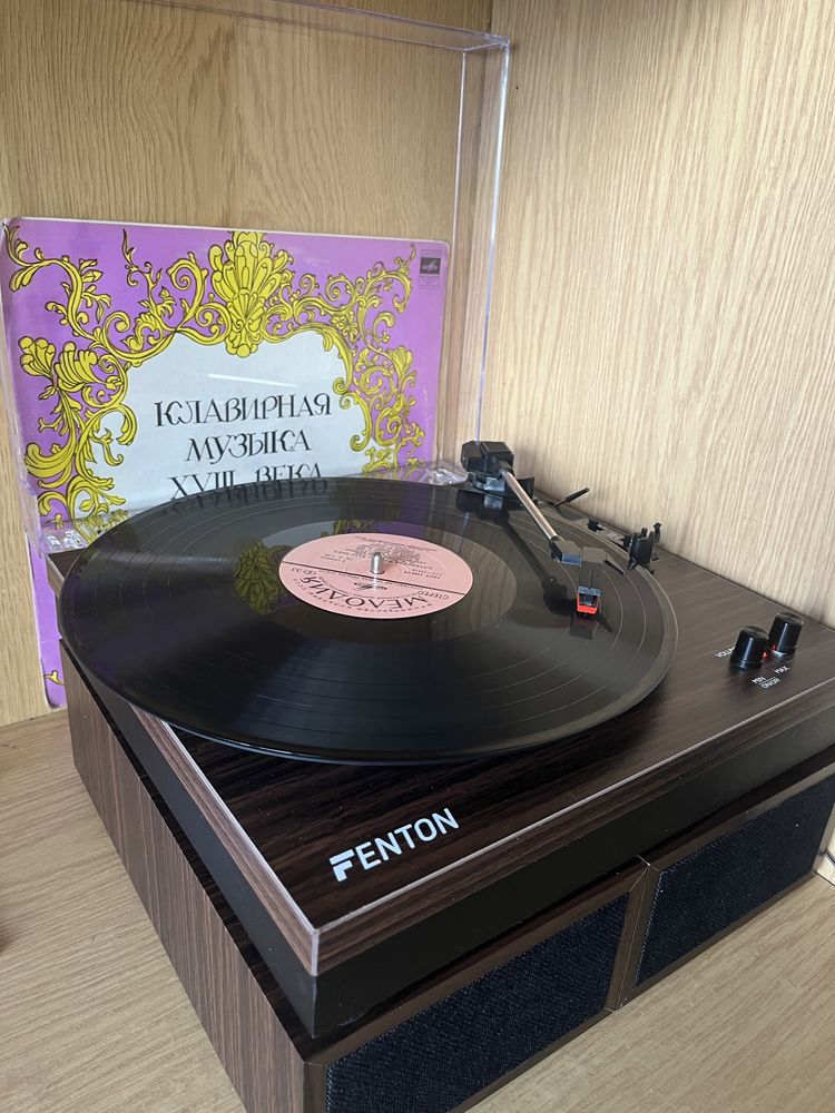 Новий Вініловий програвач Fenton +динаміки 50 Вт