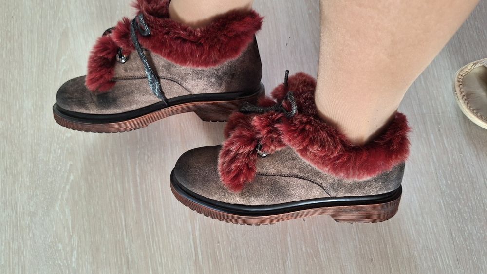 Vitto rossi  Очень тёплые ботинки из натурального меха