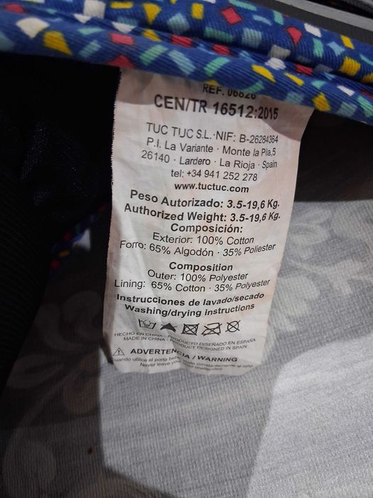 Marsupio tuctuc como novo