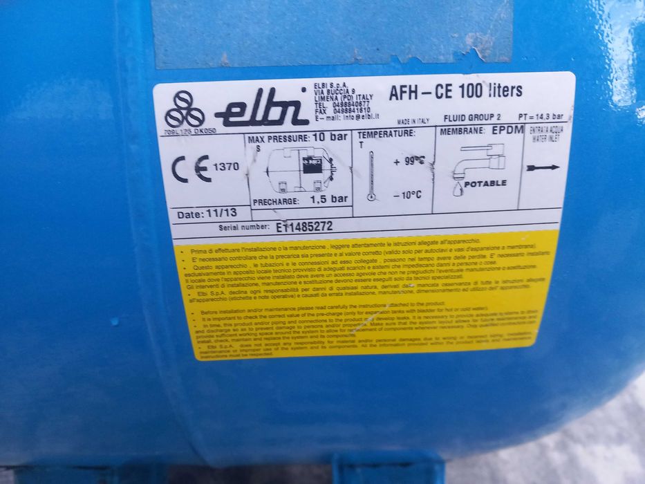 Silnik do  chydroforu razem ze zbiornikiem 100 litrów