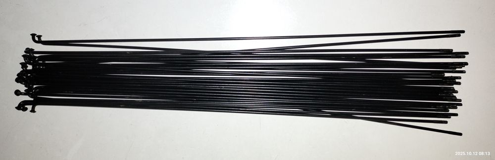 Szprychy czarne 290 mm, 2 mm  - 32 sztuki