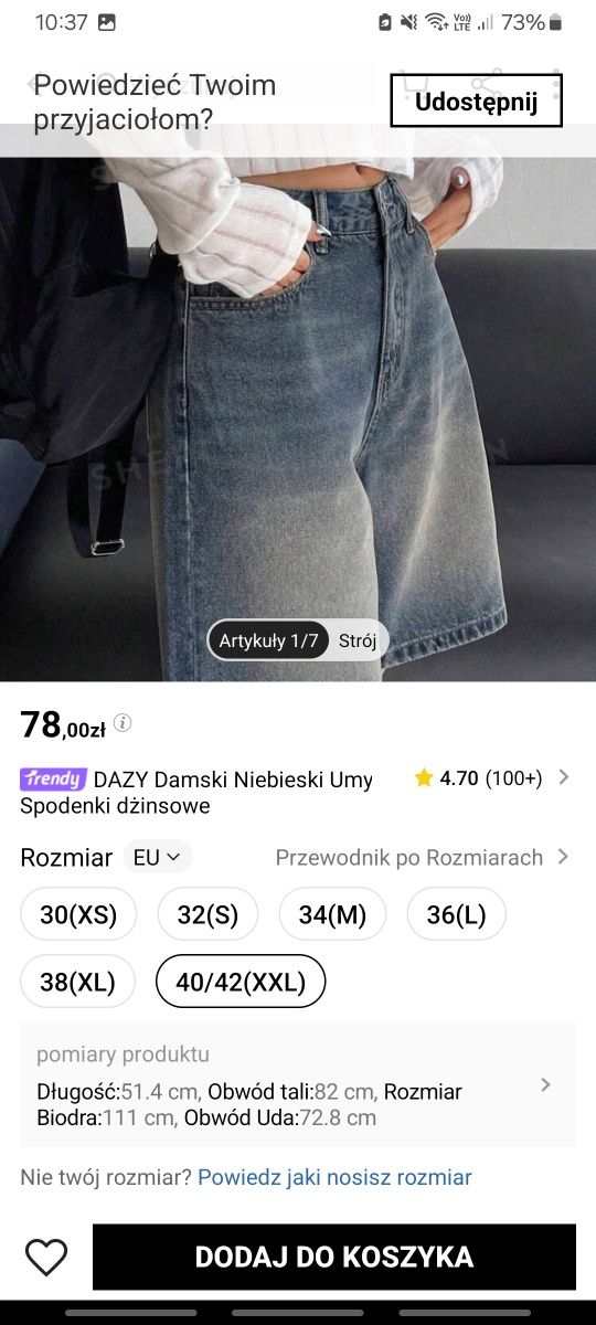 spodenki szorty jeansowe bermudy washed