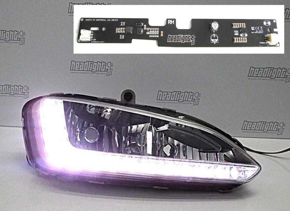 Naprawa LED Hyundai Santa fe  Regeneracja DRL  światła dzienne