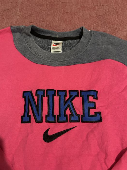 Sweatshirt Nike Rework (Rosa e Cinza)