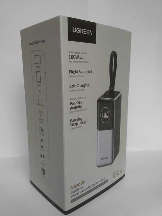 Повербанк UGREEN Nexode 130Вт  20000mAh