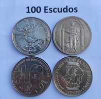 4 moedas de 100 Escudos – Várias (nº9)