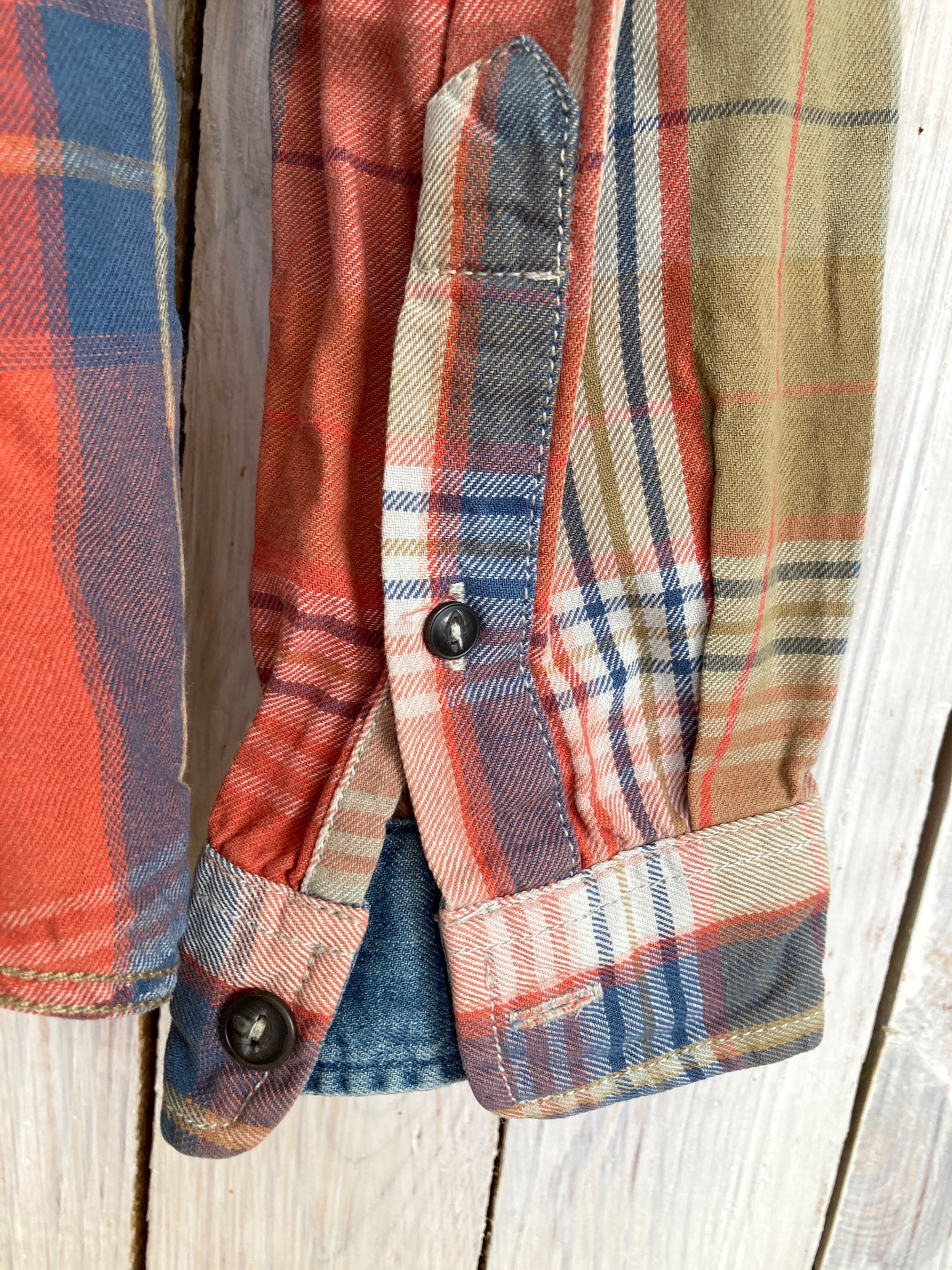 Męska koszula, NEXT, rozmiar M, Laundered Shirts, vintage, krata bawe