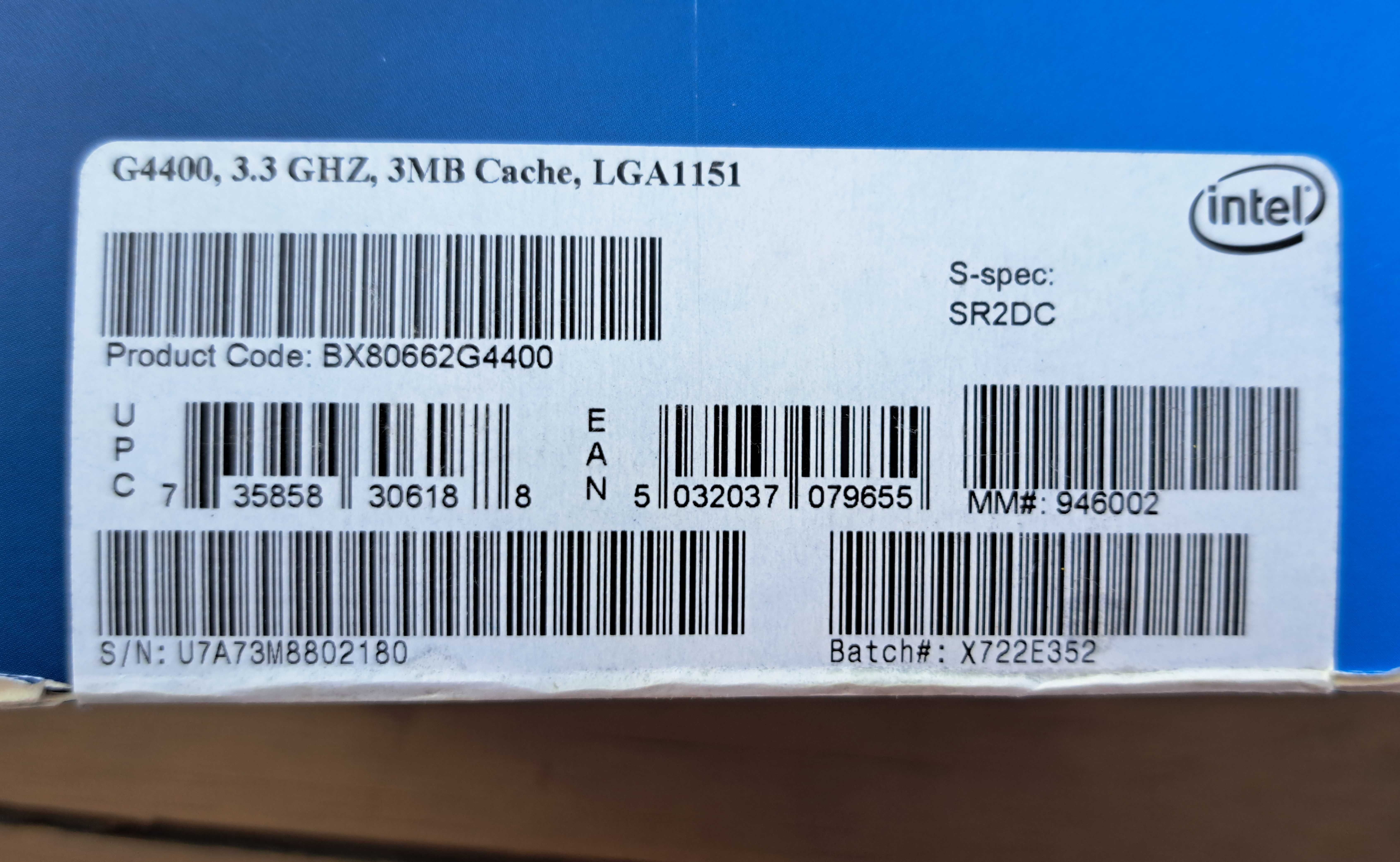 Intel Pentium G4400 BOX | LGA1151 | Skylake + Arctic MX-4 в комплекті