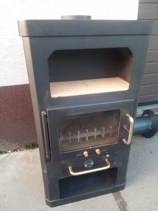 Ciepły niemiecki Piec piecyk do garażu kominek koza Caminos 7kW + RURA