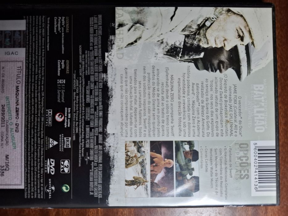 Dvd filme máquina zero