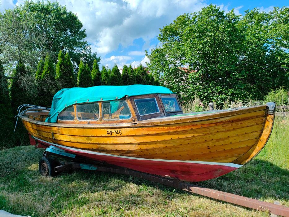 Łódź łódka drewniana Zamiana