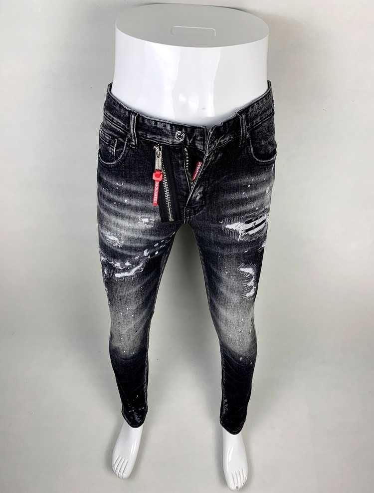 Dsquared2 spodnie jeansowe black kolor Made In Italy