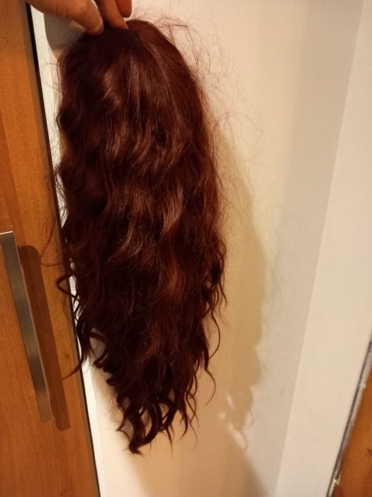 Peruka syntetyczna Falowane Długie włosy czerwone wino