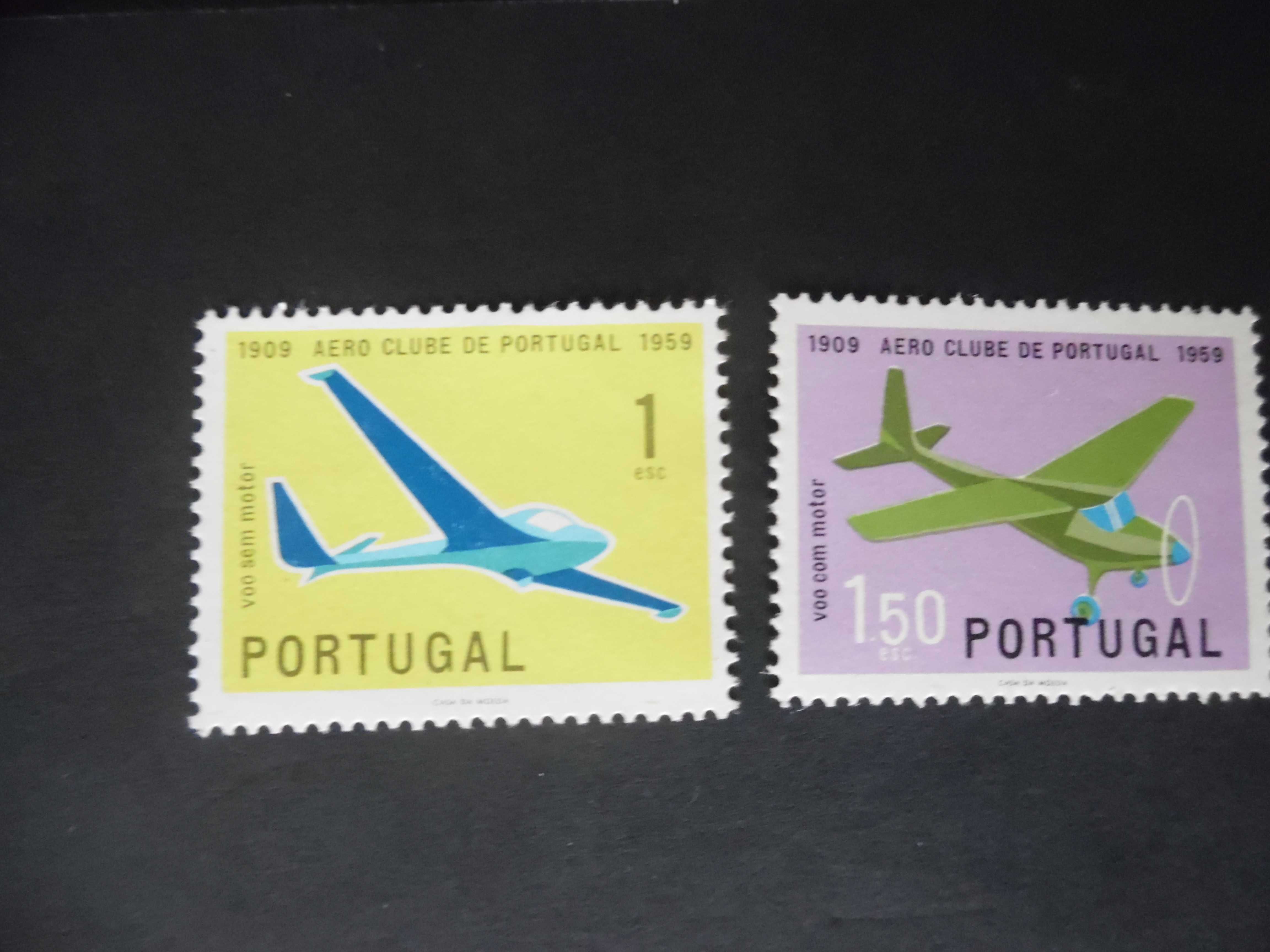 Selos Portugal 1960-Aero Clube colec. completa novos e usados