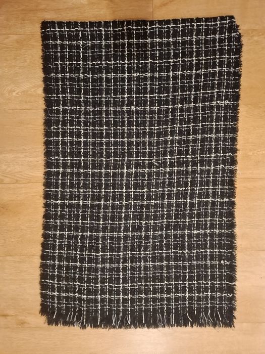 Greenpoint szal szalik czarny biały