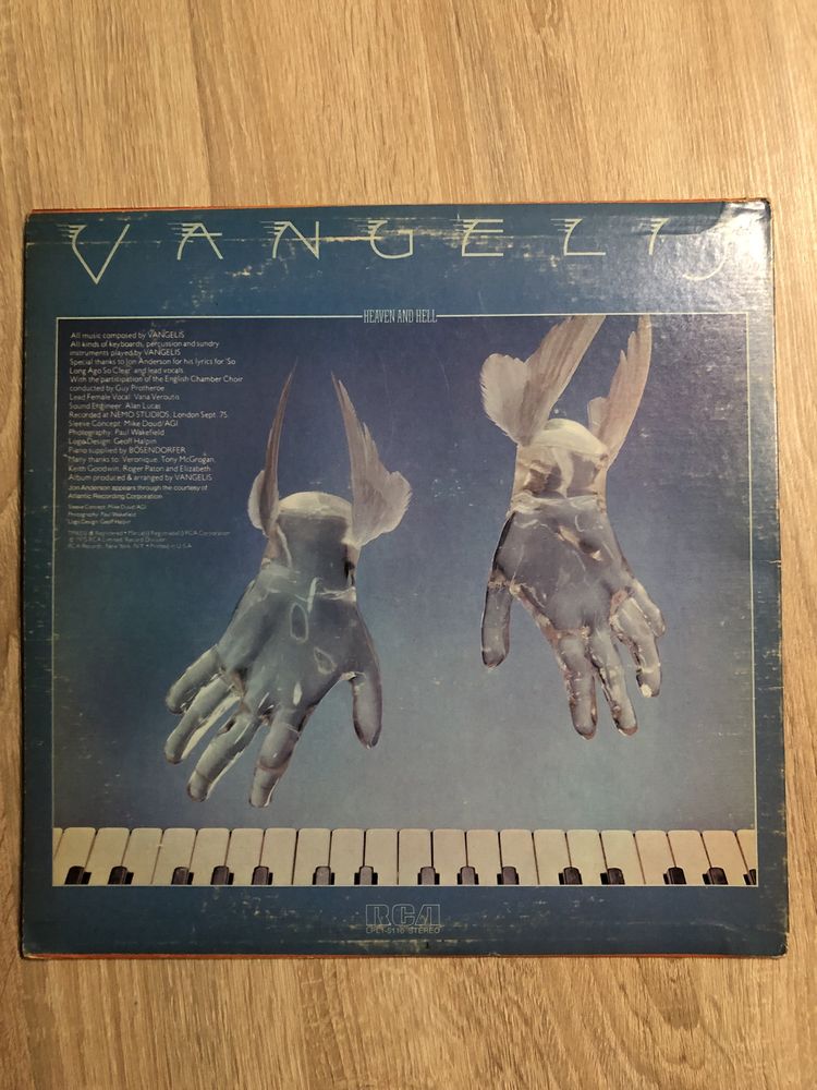 Vangelis Heaven and Hell USA VG+ LP
