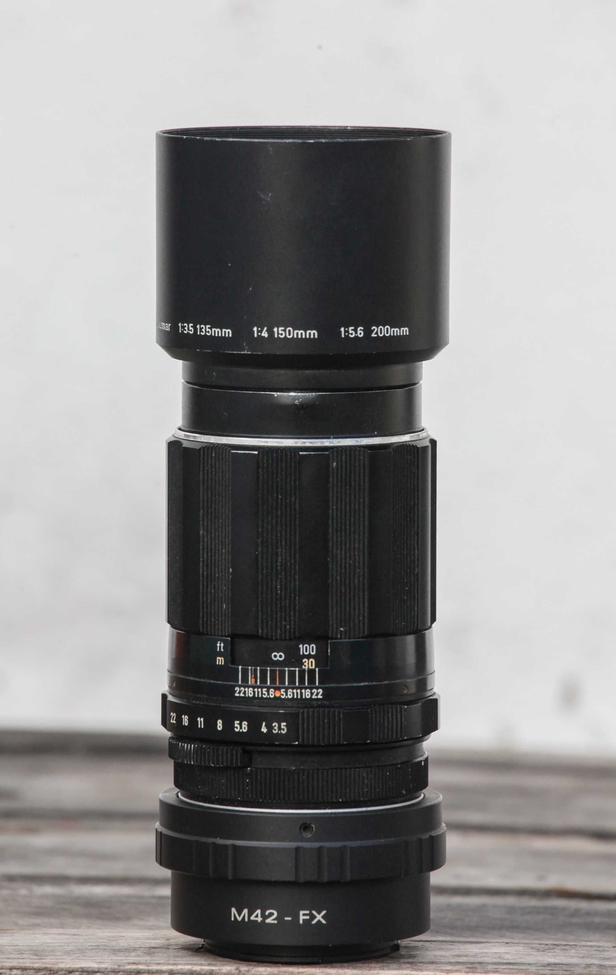 Asahi Pentax Super-Takumar 135mm f: 3.5 c/adaptador para Fuji (FX)