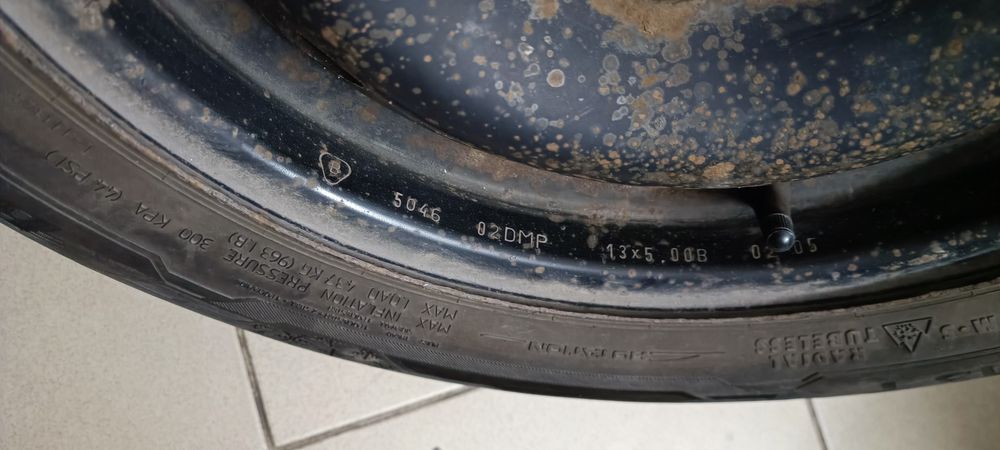 Koła zimowe fiat panda opony Barum Polaris 5 155/80 R13 - po 1 sezonie