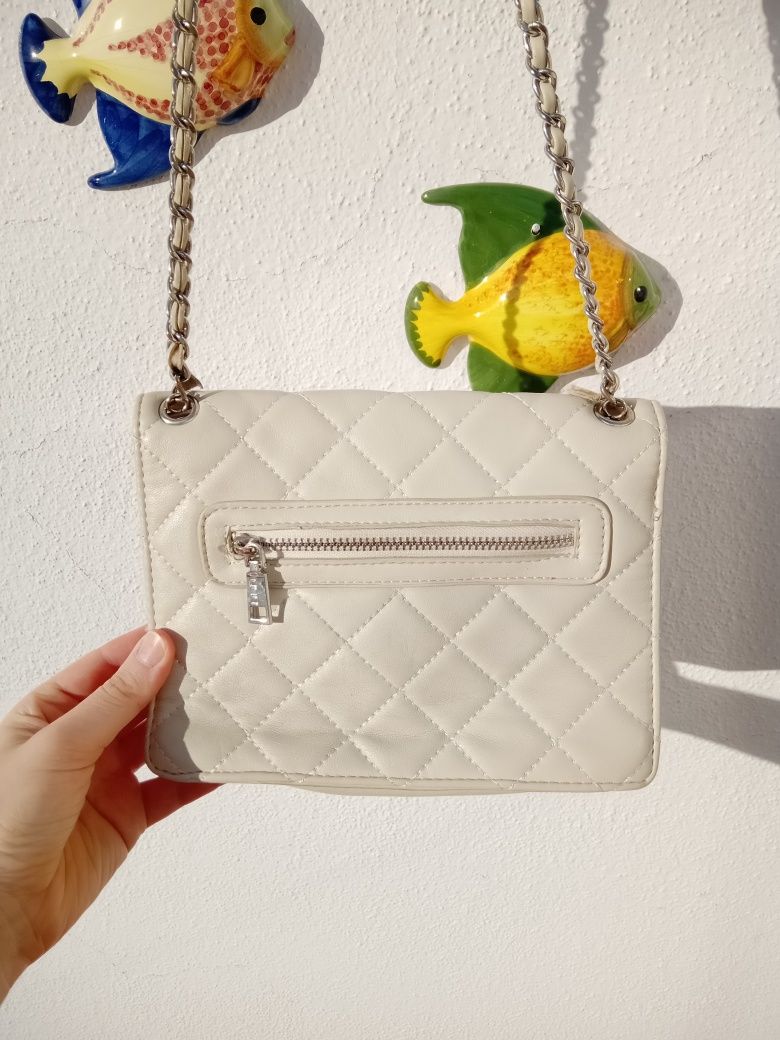 Mala tiracolo de ombro creme Misako