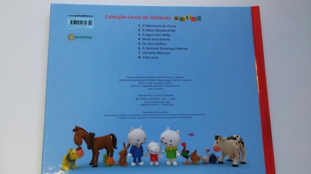 Livro "Os Dois Coelhos" da Porto Editora