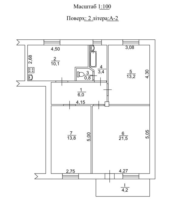Продам 3х кімнатну квартиру/автономне газове  опалення/ КРЕС/ сталінка
