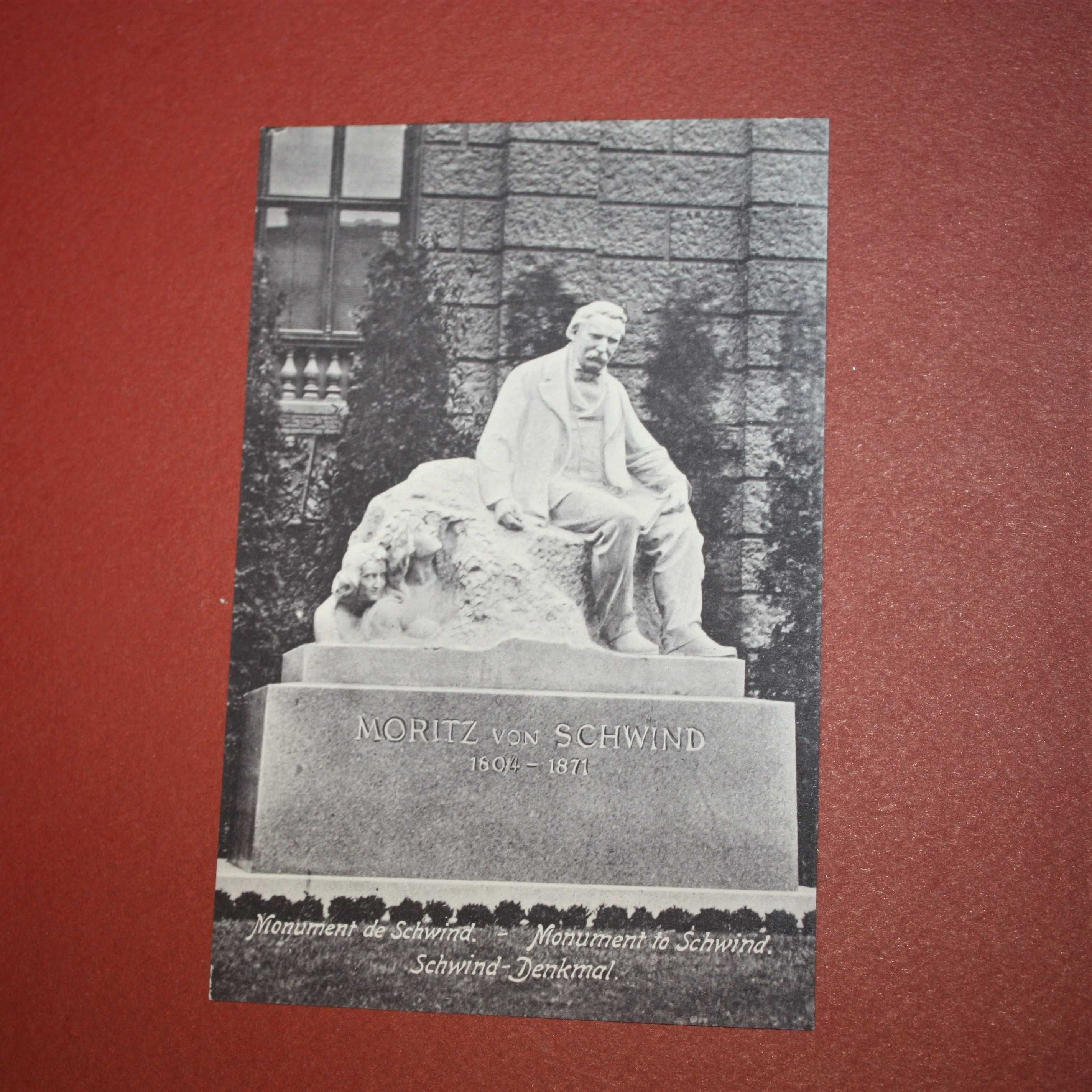 WIEDEŃ - pomnik Moritza von Schwinda - starodruk 1909