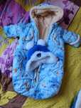 зимовий конверт для новонародженного хлопчика