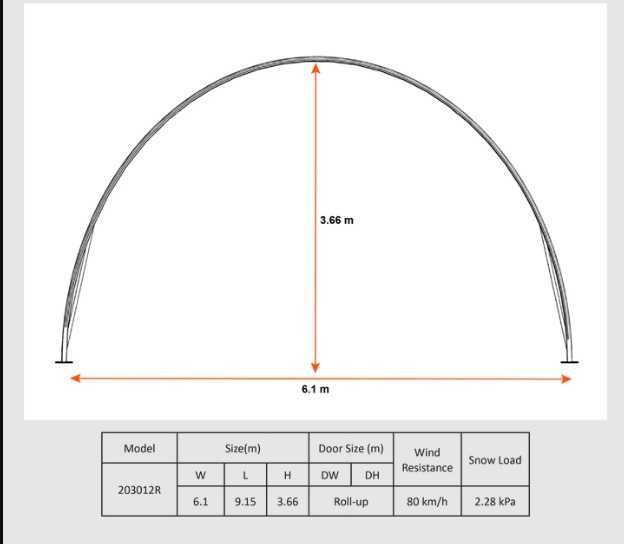 Hala namiotowa łukowa 6x9x3,6 m magazyn wiata konstrukcja ocynkowana