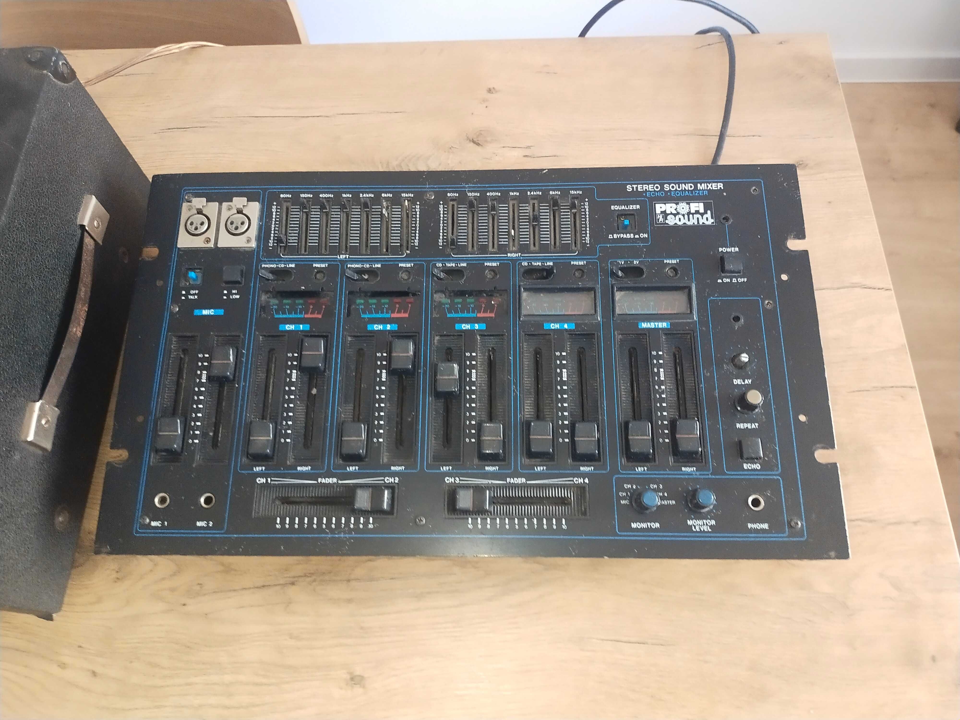 SPRAWNY! wzmacniacz UNITRA + mixer, eltron estrada prl