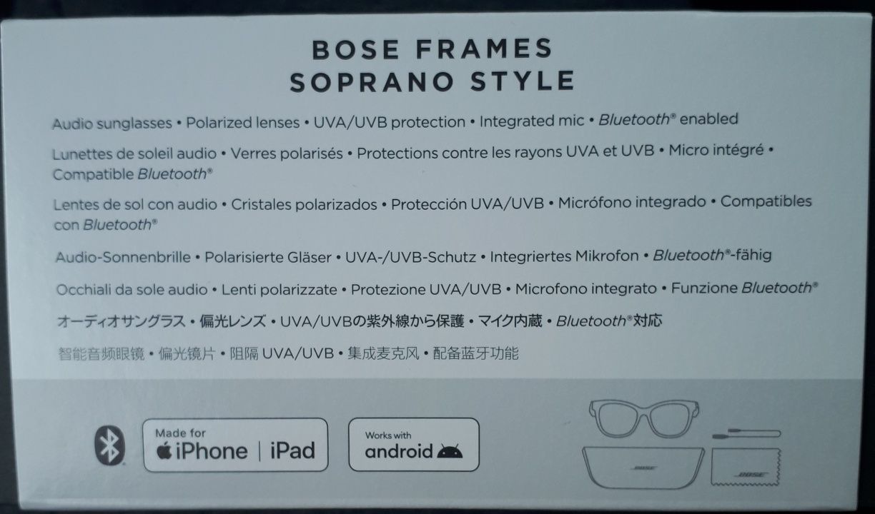 Наушники в очках очки Bose Frames Soprano новые оригинал пломба солнце
