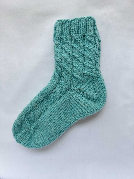 Ręcznie robione wełniane skarpety