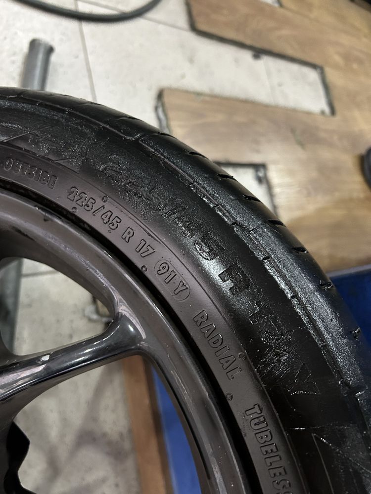 4 jantes 17 5x100 + 4 pneus