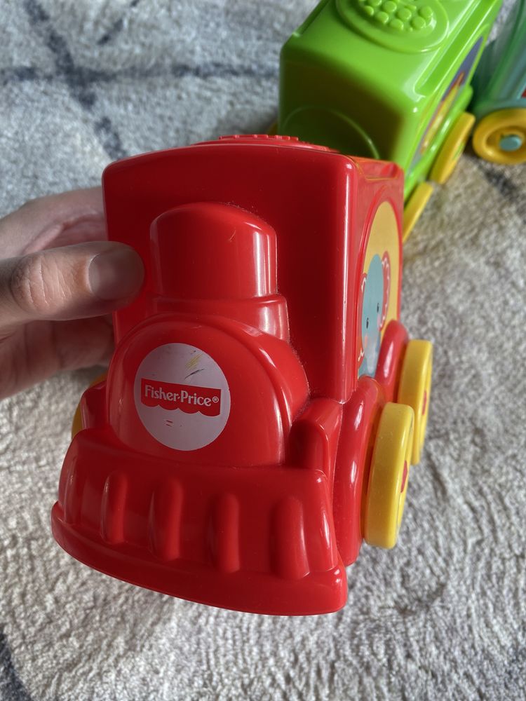 Fisher price klocki ciuchcia kolejka pociag