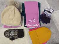 Детские шапки, шарфы, перчатки, варежки, дитячі зимні речі, зимние вещ