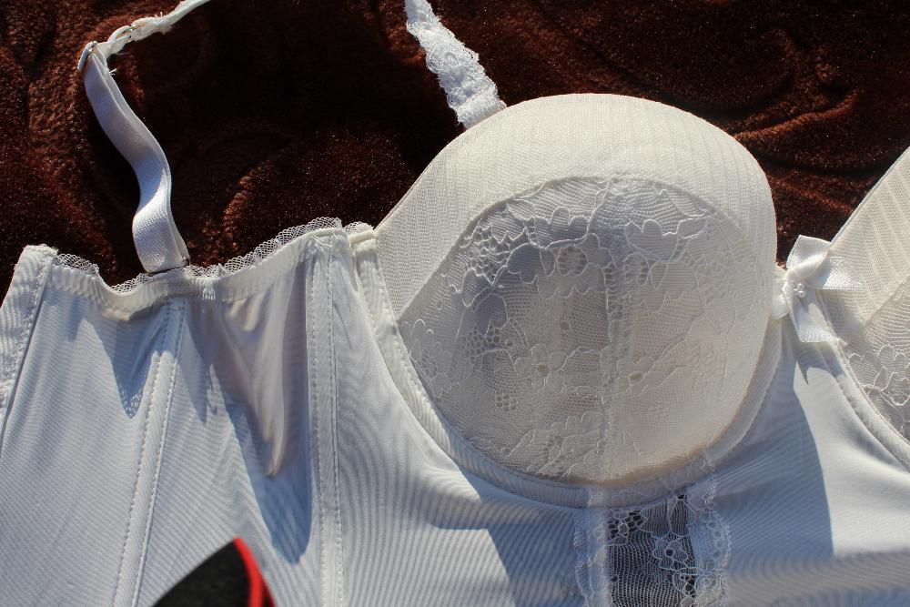 nowy półgorset MATALAN = biały 34D  75D= cudny