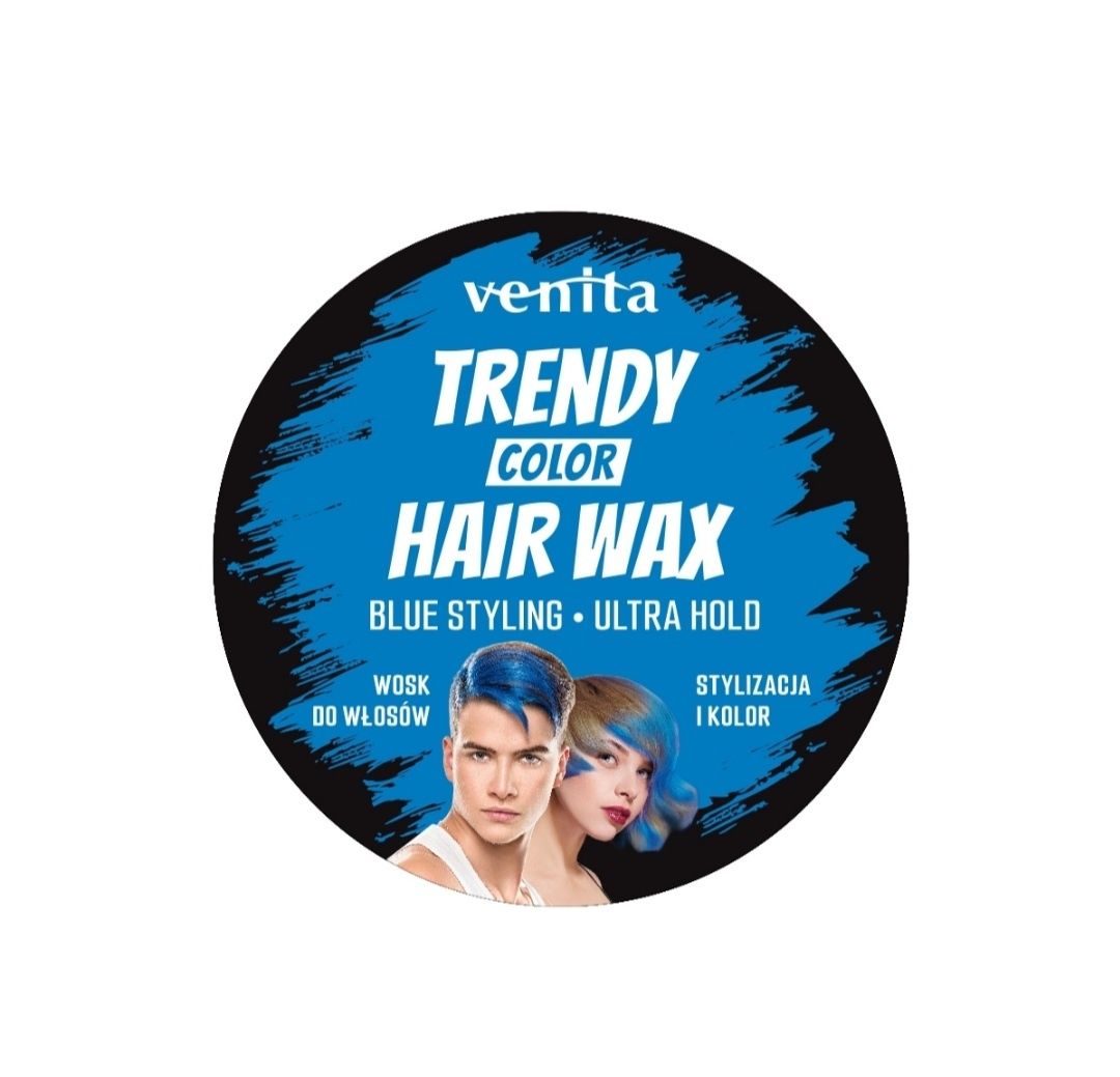 Venita Trendy Wosk koloryzujący Niebieski color wax