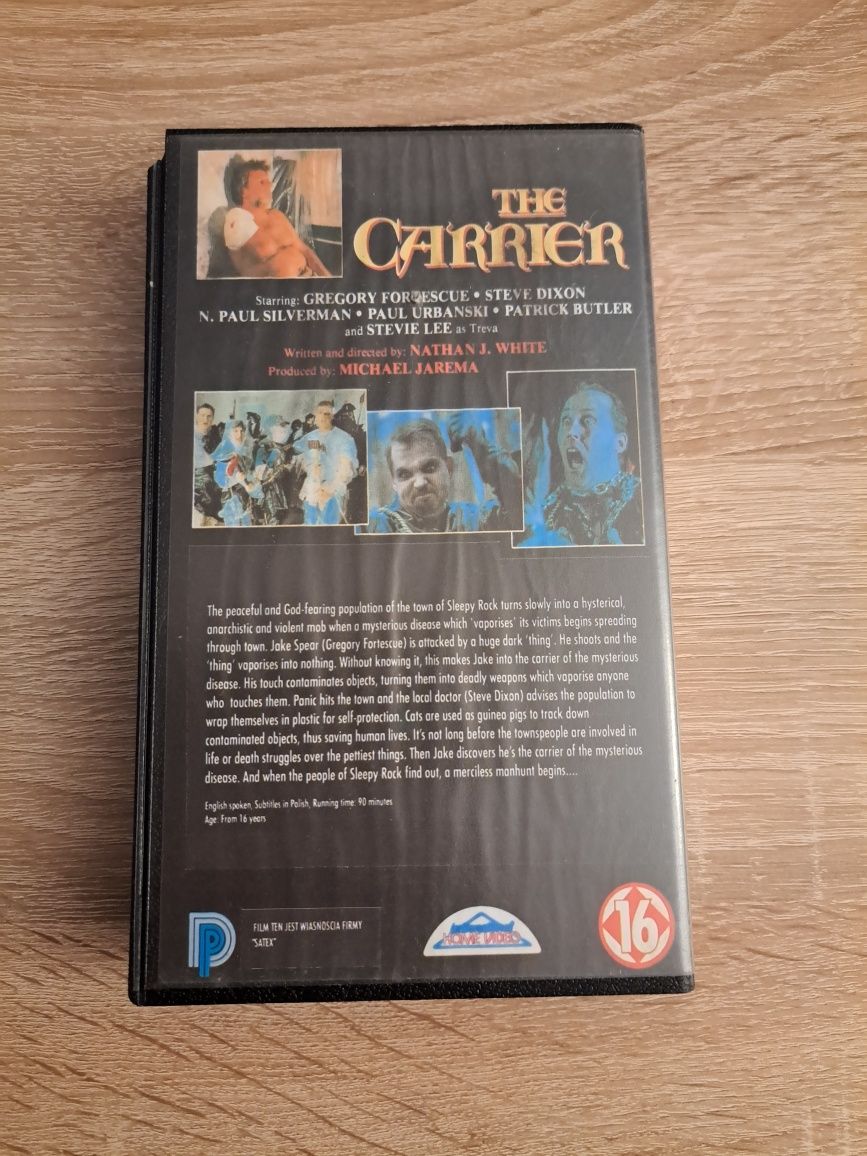 The Carrier- Gregory Fortescue- Vhs Polski Lektor Ultra Unikat Horror