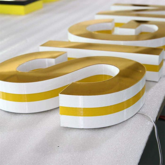 Letras Infinitas LED- Letreiros Luminosos com Efeito de Túnel Infinito