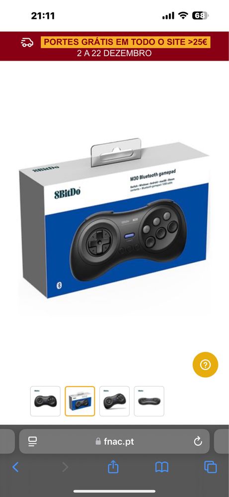Gamepad Wireless 8BitDo M30