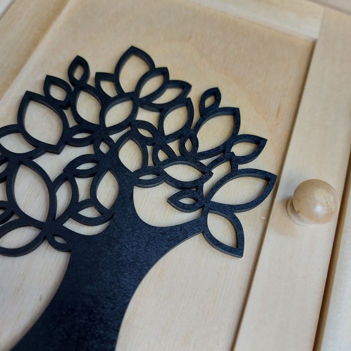 Szafka Na Klucze Do Przedpokoju Drewniana Skrzynka Drzewko