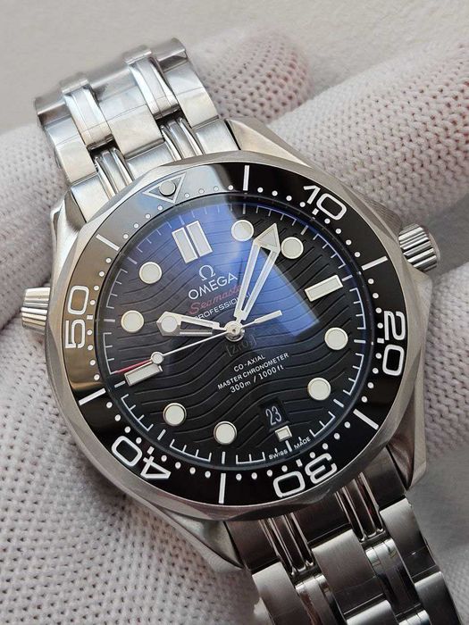 Швейцарские часы Omega Seamaster Black 300m Automatic. Люкс качество