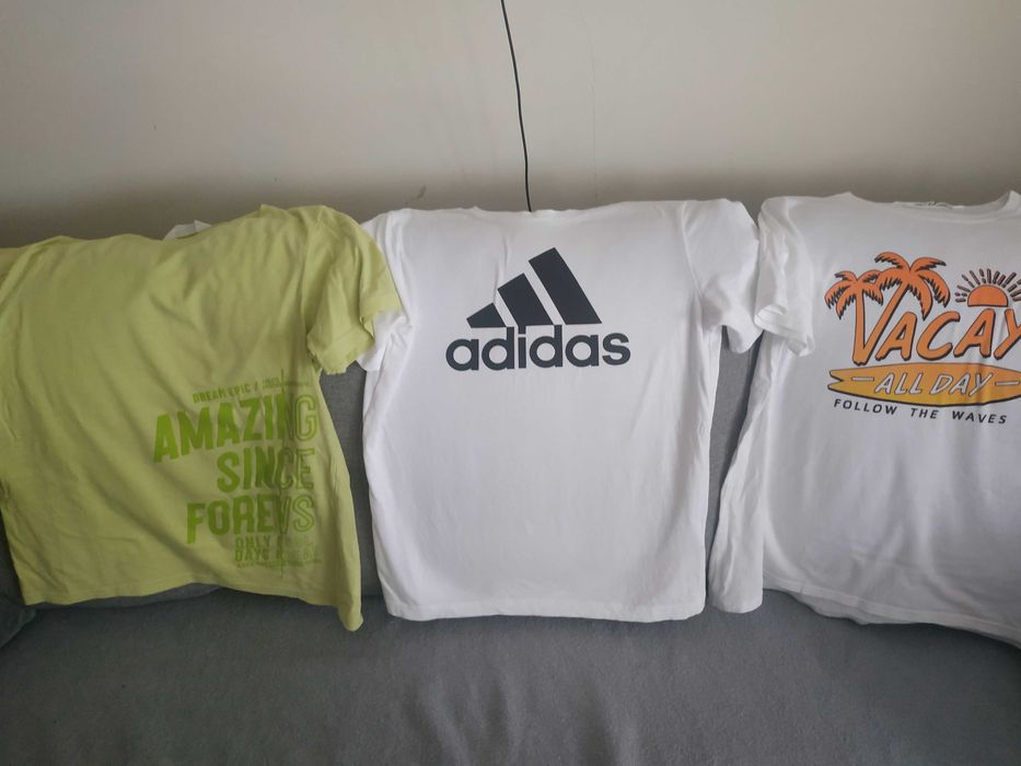 3 koszulki r146/152 Adidas HM