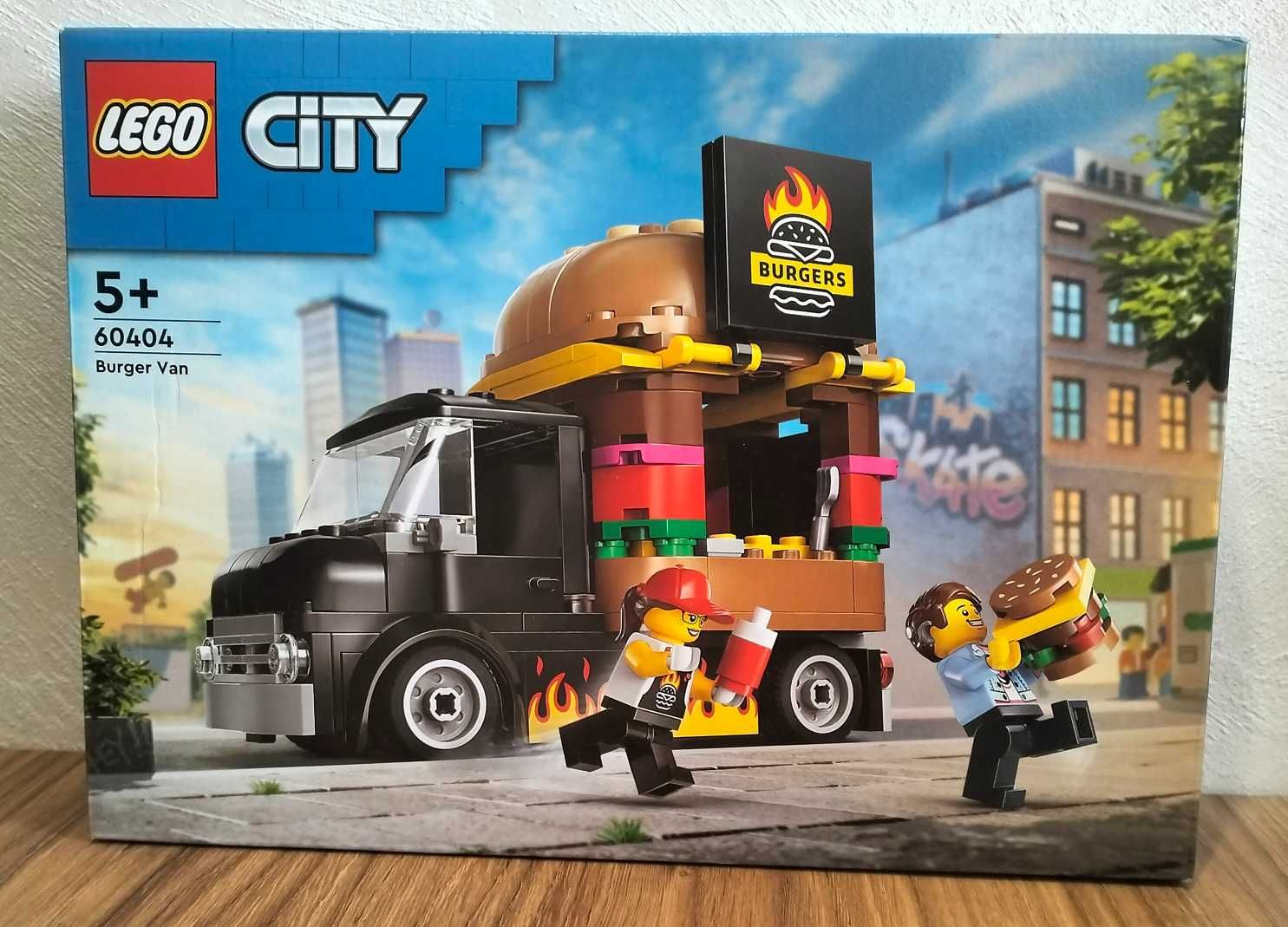 LEGO City x 2 zestawy: Ciężarówka z burgerami, Karetka pogotowia