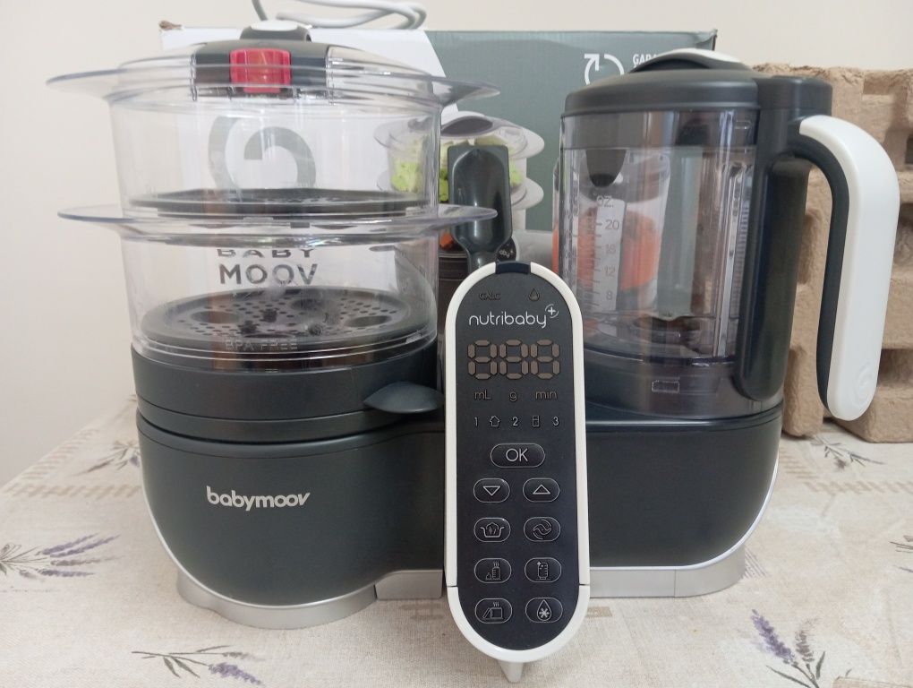 Блендер-пароваркаі Babymoov Nutribaby+ сірий